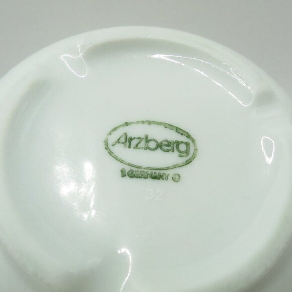 Arzberg Lagune Coffee Tea Mug Cup & Saucer Blue Dots White Stoneware Germany - Picture 8 of 8